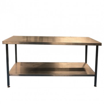 180 CM STAINLESS TABLE WITH BOTTOM SHELF