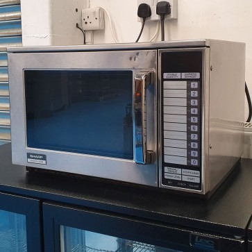 sharp 1900w r 23am commercial microwave 2