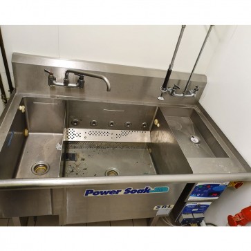 used commercial power soak sink 4