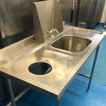 used stainless steel pre rinse sink 3