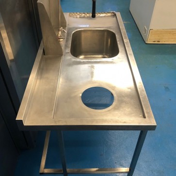 used stainless steel pre rinse sink 4