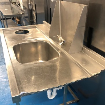 used stainless steel pre rinse sink 5