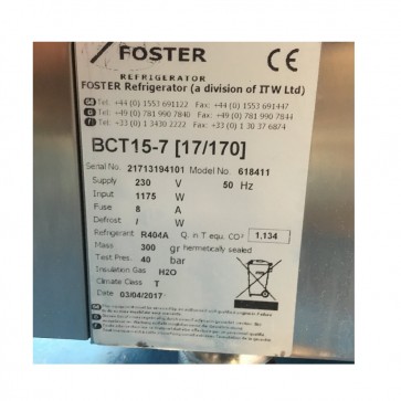 used foster blast chiller3