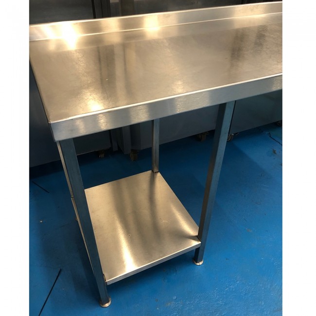 Stainless Steel Table with Left bottom Shelf. 180 WIDE