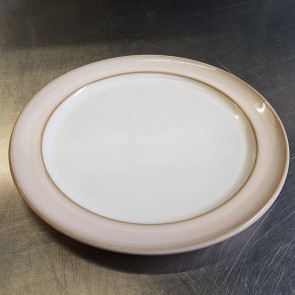 Serving Plate With Pink Rim