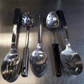 Assorted Pierced Serving Spoons