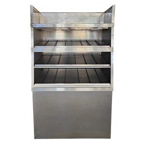 Heated deli canteening shelf
