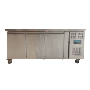 Polar undercounter triple door fridge - G597