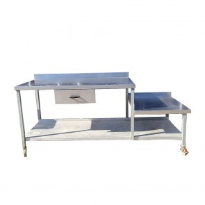 198cm width Stainless steel table 