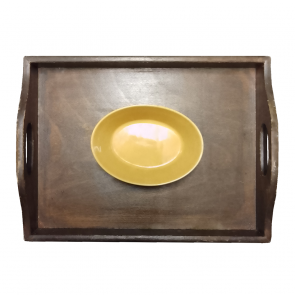 Olympia - Oval brown plate 18cm