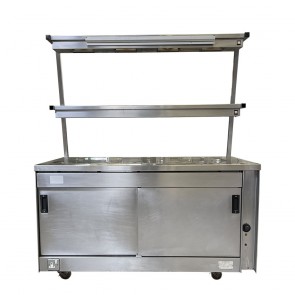 Mobile Hot-Cupboard with 2 Heated Gantry