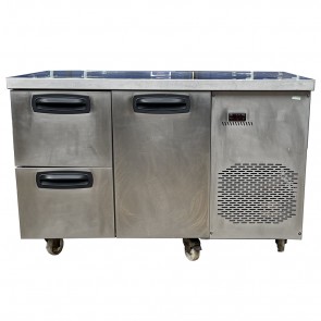 Single Door with 2 Drawer Undercounter Fridge Electric Single Phase