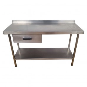 Used Stainless Steel Table 145cm Wide