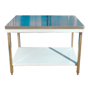 Worktop steel table